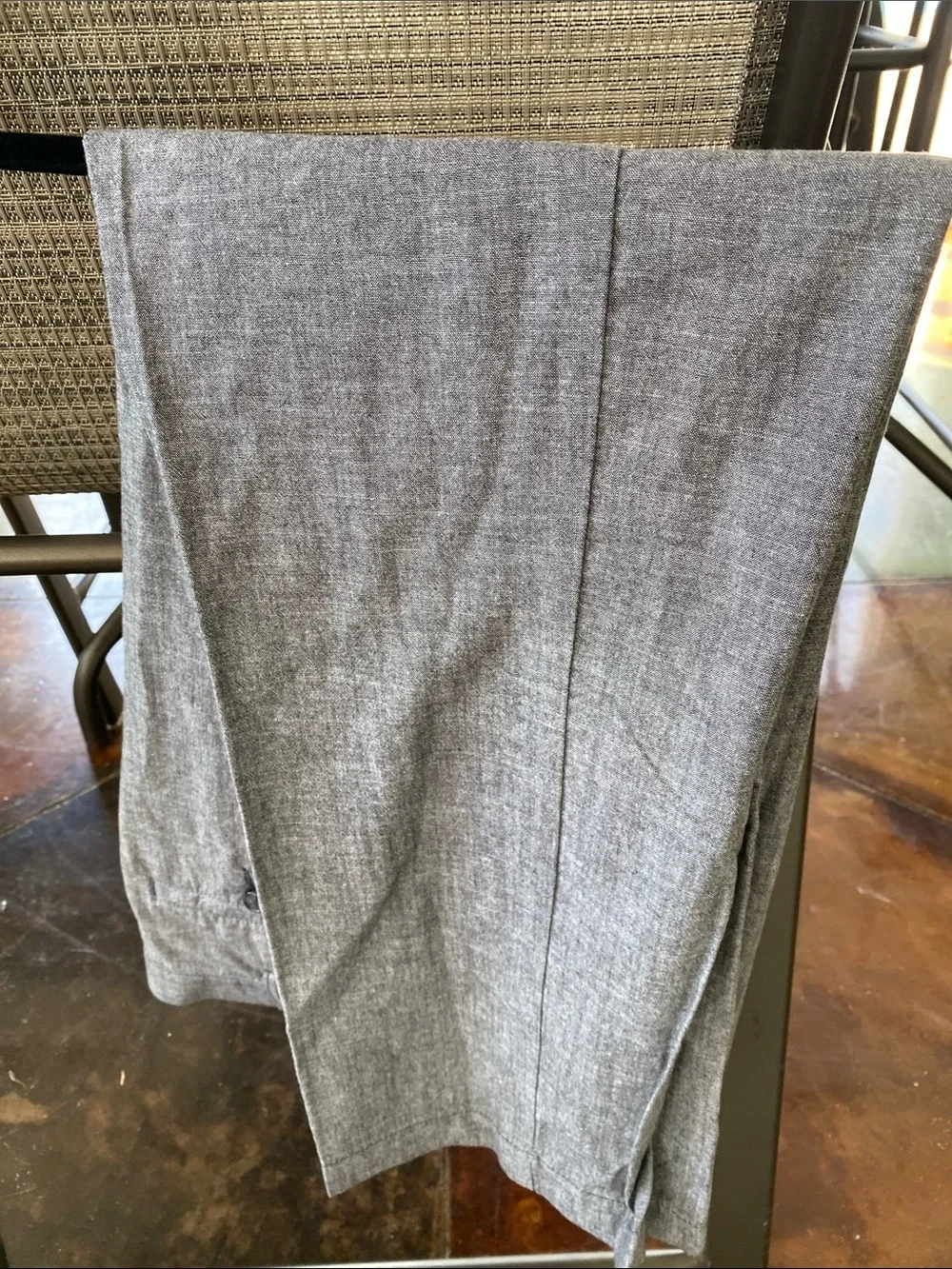 Roundtree & Yorke Men's Blue-Gray Dress Pants